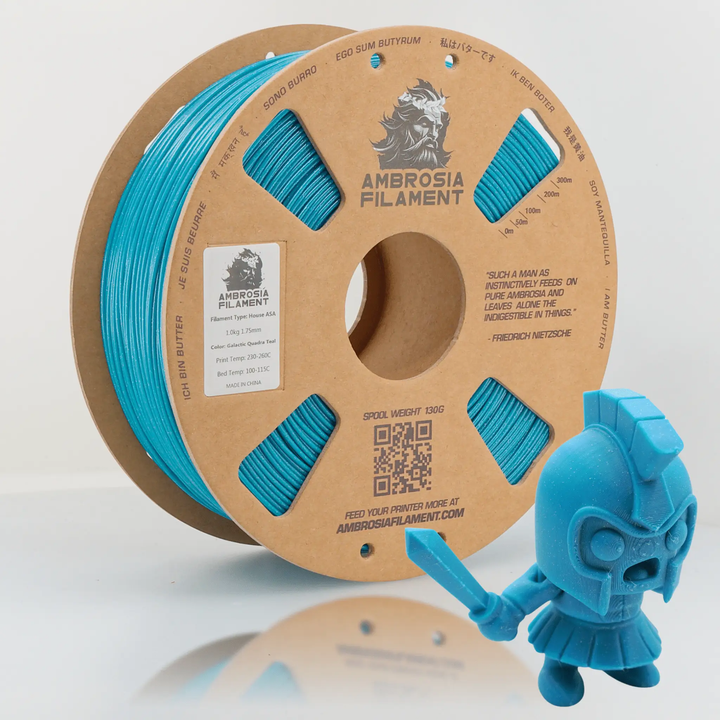 AMBROSIA ASA Galactic Filament of the Gods (Glitter / Sparkle) - 1KG Bambu AMS Friendly Cardboard Spools Premium 3D Printing Filament by West3D 3D Printing Supplies