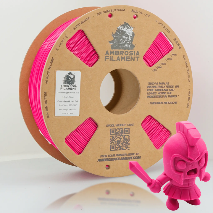AMBROSIA ASA Galactic Filament of the Gods (Glitter / Sparkle) - 1KG Bambu AMS Friendly Cardboard Spools Premium 3D Printing Filament by West3D 3D Printing Supplies