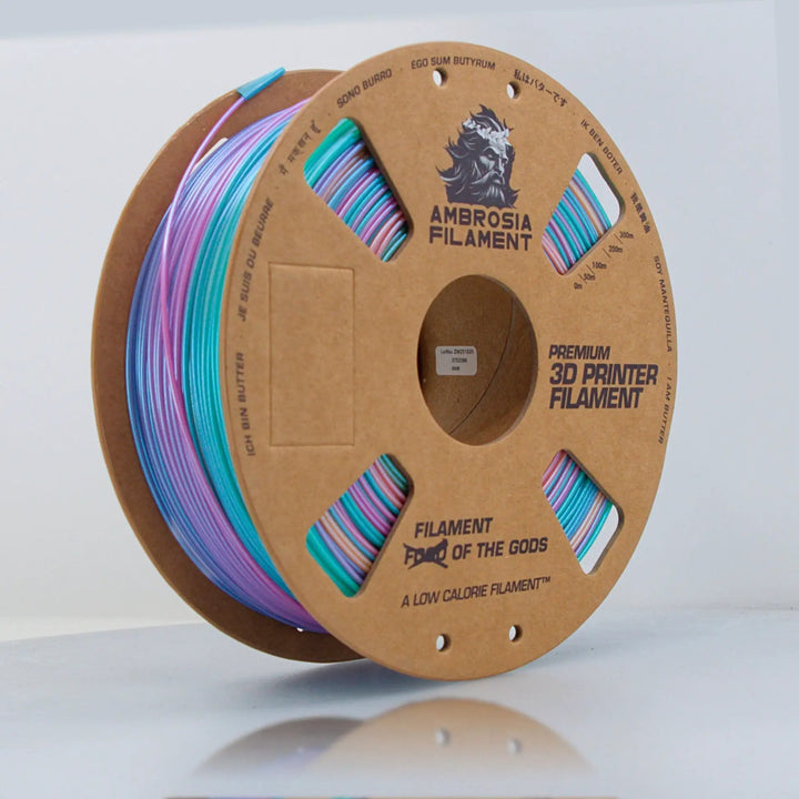 AMBROSIA Dolos Color Shifting ASA Filament of the Gods - 1KG Bambu AMS Friendly Cardboard Spools Premium 3D Printing Filament by West3D 3D Printing Supplies