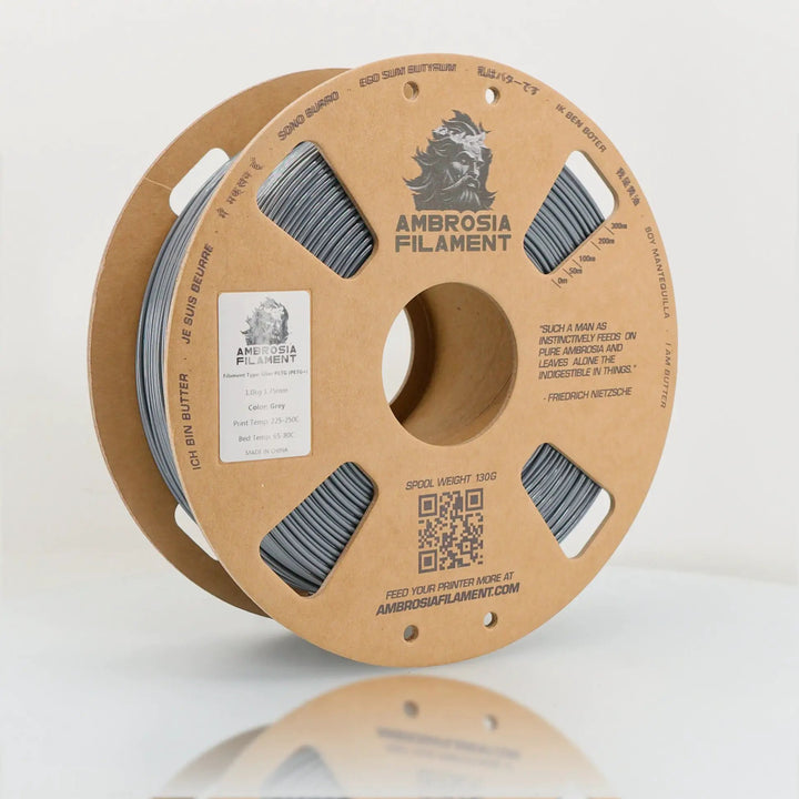 AMBROSIA PETG Filament of the Gods - 1KG Bambu AMS Friendly Cardboard Spools Premium 3D Printing Filament by West3D 3D Printing Supplies