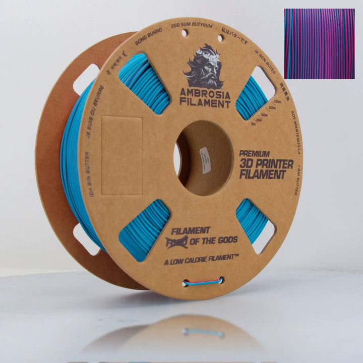 AMBROSIA PLA Filament of the Gods - 1KG Bambu AMS Friendly Cardboard Spools Premium 3D Printing Filament by West3D 3D Printing Supplies