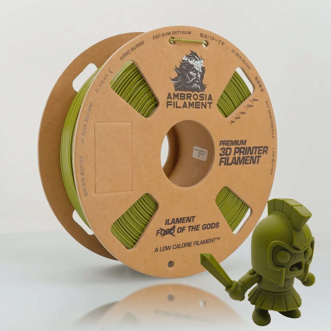 AMBROSIA PLA Filament of the Gods - 1KG Bambu AMS Friendly Cardboard Spools Premium 3D Printing Filament by West3D 3D Printing Supplies