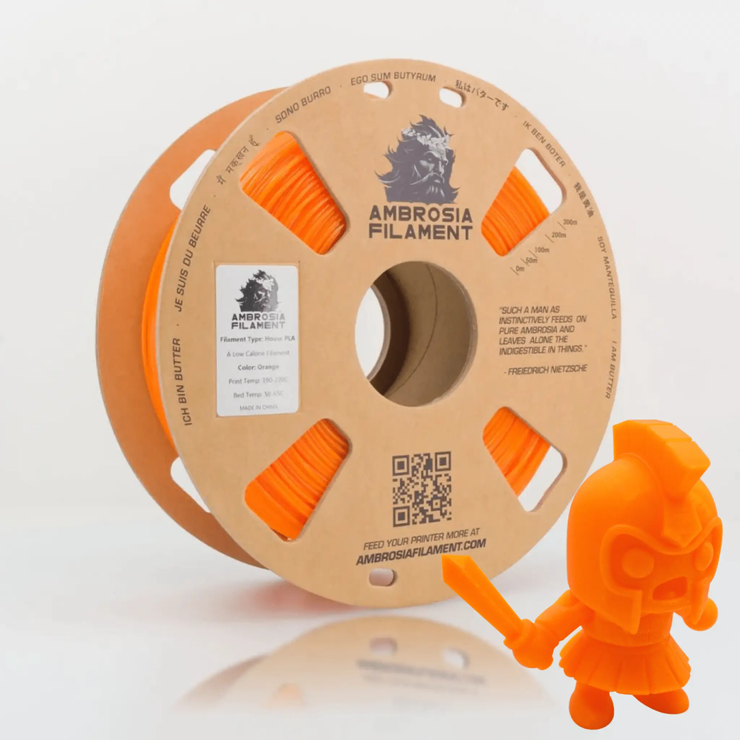 AMBROSIA PLA Filament of the Gods - 1KG Bambu AMS Friendly Cardboard Spools Premium 3D Printing Filament by West3D 3D Printing Supplies