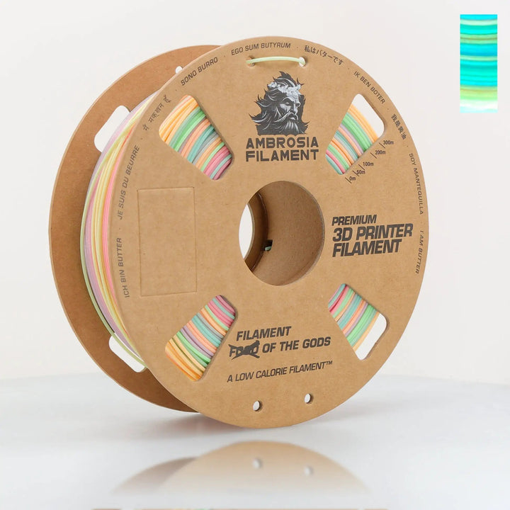 AMBROSIA PLA Filament of the Gods - 1KG Bambu AMS Friendly Cardboard Spools Premium 3D Printing Filament by West3D 3D Printing Supplies