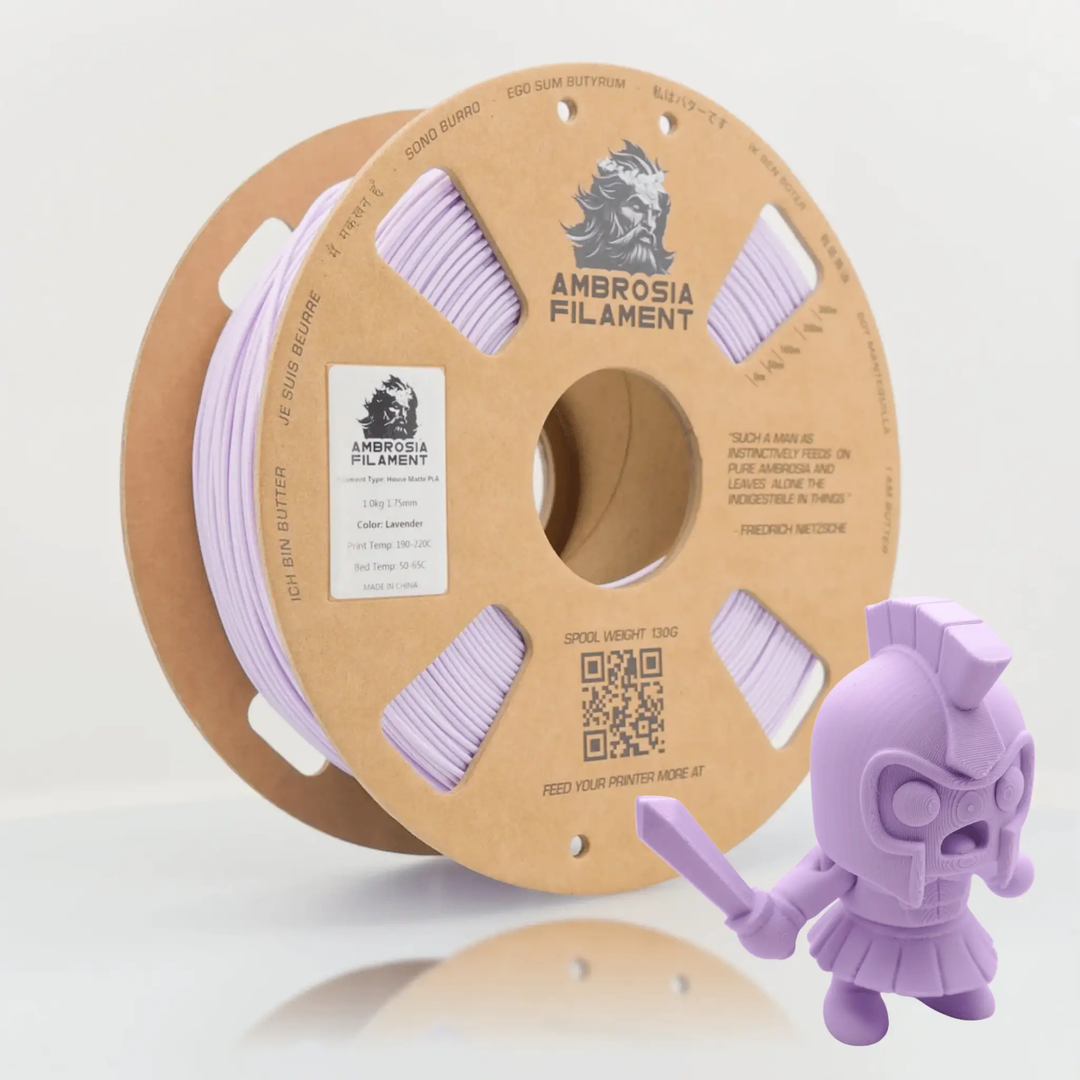 AMBROSIA PLA Filament of the Gods - 1KG Bambu AMS Friendly Cardboard Spools Premium 3D Printing Filament by West3D 3D Printing Supplies