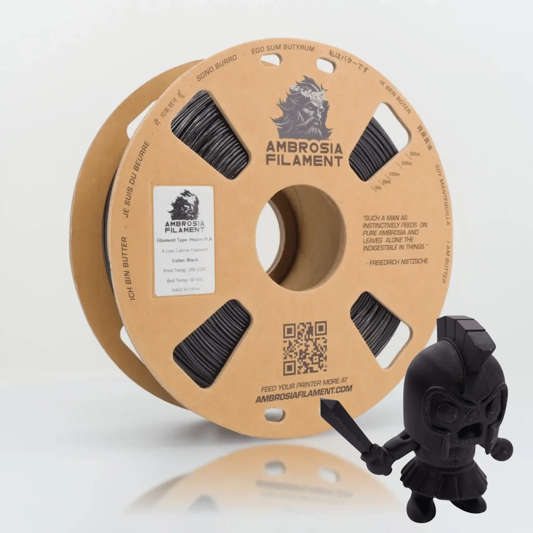 AMBROSIA PLA Filament of the Gods - 1KG Bambu AMS Friendly Cardboard Spools Premium 3D Printing Filament by West3D 3D Printing Supplies