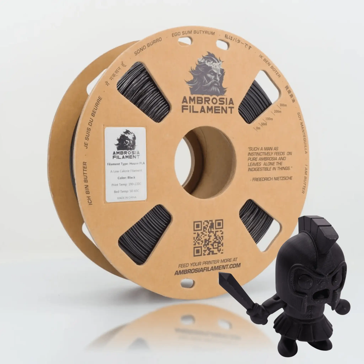 AMBROSIA PLA Filament of the Gods - 1KG Bambu AMS Friendly Cardboard Spools Premium 3D Printing Filament by West3D 3D Printing Supplies