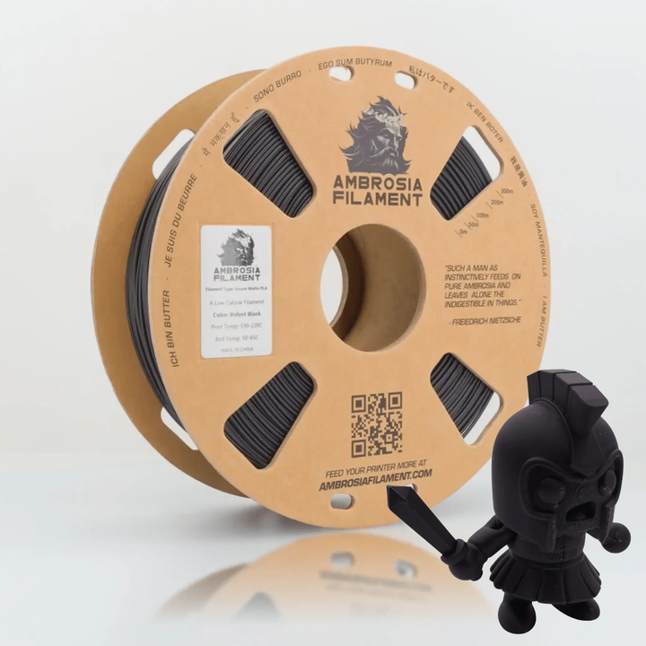 AMBROSIA PLA Filament of the Gods - 1KG Bambu AMS Friendly Cardboard Spools Premium 3D Printing Filament by West3D 3D Printing Supplies