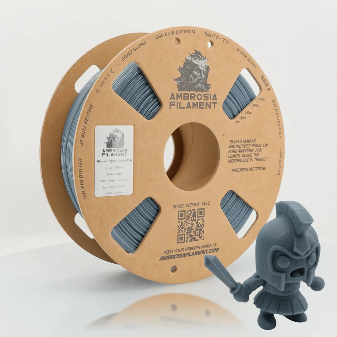 AMBROSIA PLA Filament of the Gods - 1KG Bambu AMS Friendly Cardboard Spools Premium 3D Printing Filament by West3D 3D Printing Supplies