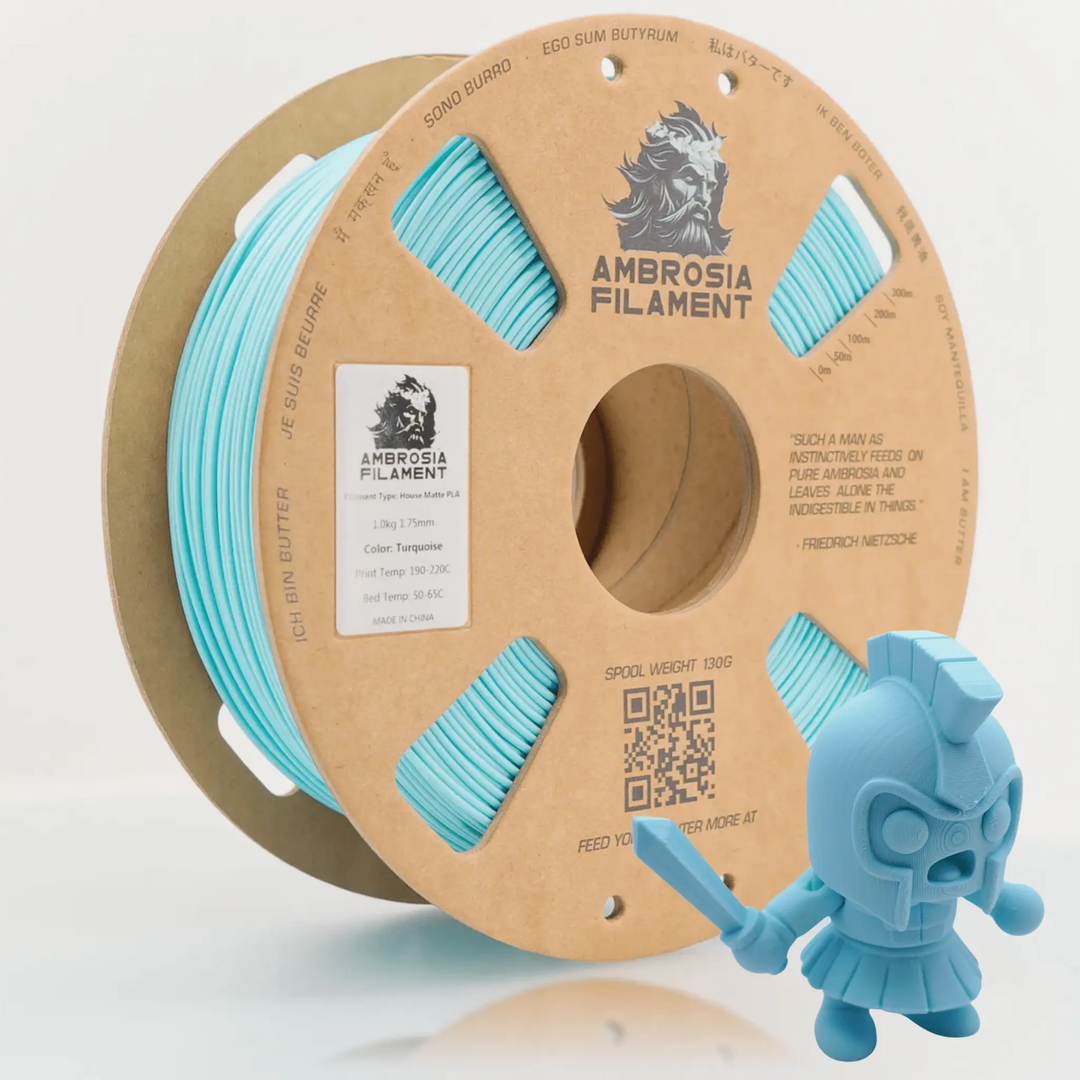 AMBROSIA PLA Filament of the Gods - 1KG Bambu AMS Friendly Cardboard Spools Premium 3D Printing Filament by West3D 3D Printing Supplies