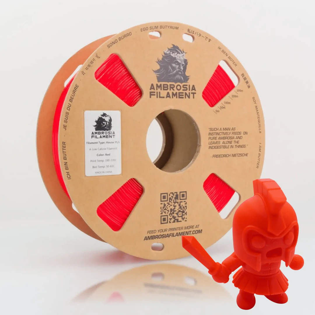 AMBROSIA PLA Filament of the Gods - 1KG Bambu AMS Friendly Cardboard Spools Premium 3D Printing Filament by West3D 3D Printing Supplies