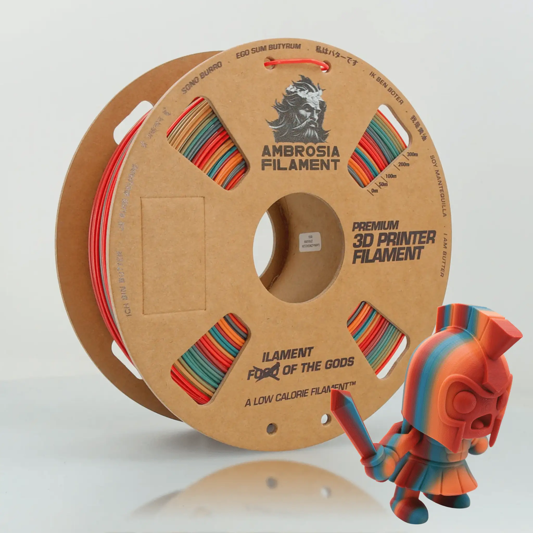 AMBROSIA PLA Filament of the Gods - 1KG Bambu AMS Friendly Cardboard Spools Premium 3D Printing Filament by West3D 3D Printing Supplies