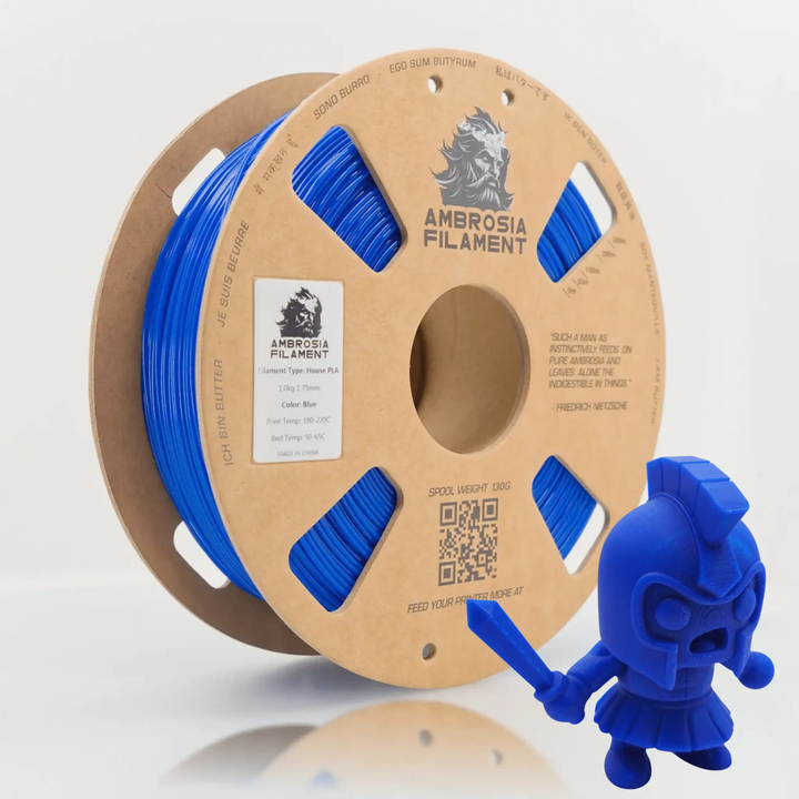 AMBROSIA PLA Filament of the Gods - 1KG Bambu AMS Friendly Cardboard Spools Premium 3D Printing Filament by West3D 3D Printing Supplies