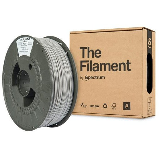 The Filament 3D filament, PETG, 1,75mm, 1000g, TF-24018, cloud grey by Spectrum