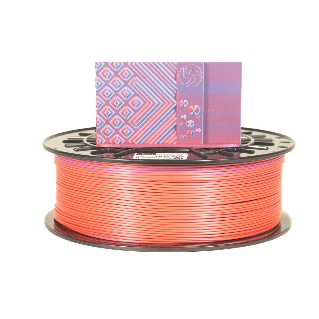 Dual-Color Silk PLA+, Silky Blushing Violet, 1.75mm by 3D-Fuel