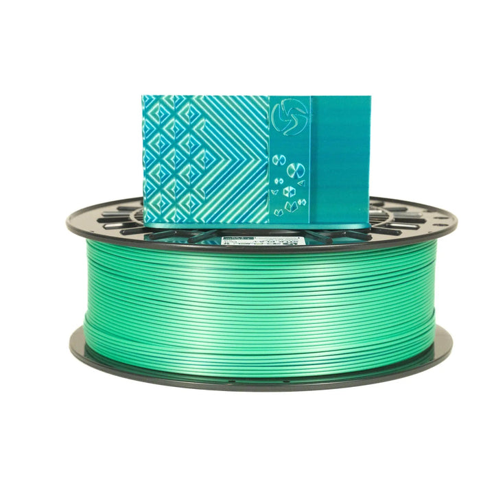 Dual-Color Silk PLA+, Silky Lagoon, 1.75mm by 3D-Fuel