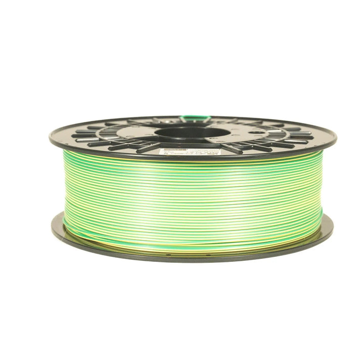 Dual-Color Silk PLA+, Silky Lemon Lime, 1.75mm by 3D-Fuel