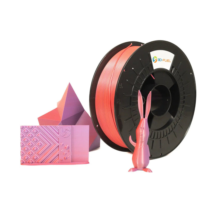 Dual-Color Silk PLA+, Silky Mixed Berry, 1.75mm by 3D-Fuel