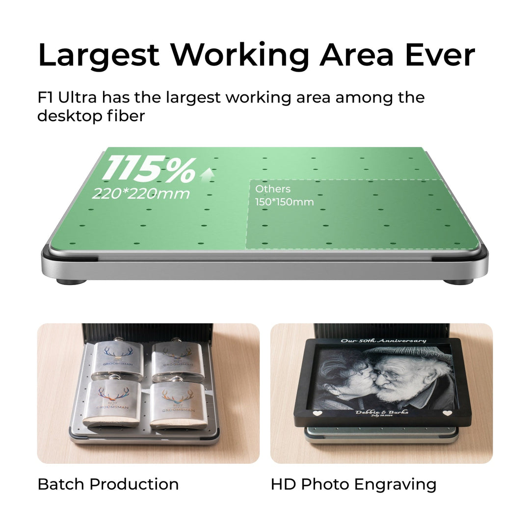 xTool F1 Ultra 20W Fiber & Diode Dual Laser Engraver by xTool