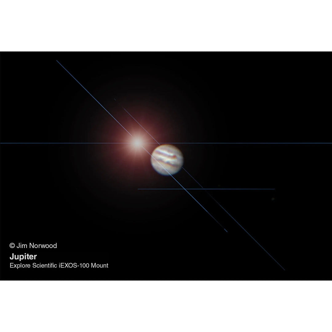 ED80 Essential Series Air-Spaced Triplet Refractor Telescope with 0.8x Focal Reducer and iEXOS-100-2 PMC-Eight Equatorial Tracker System by Explore Scientific