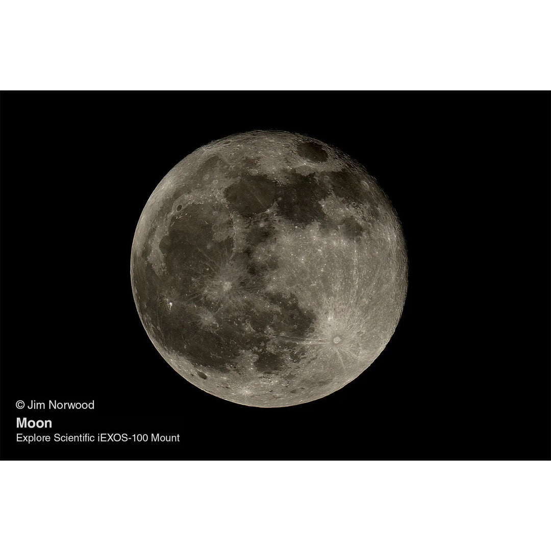 ED80 Essential Series Air-Spaced Triplet Refractor Telescope with 0.8x Focal Reducer and iEXOS-100-2 PMC-Eight Equatorial Tracker System by Explore Scientific
