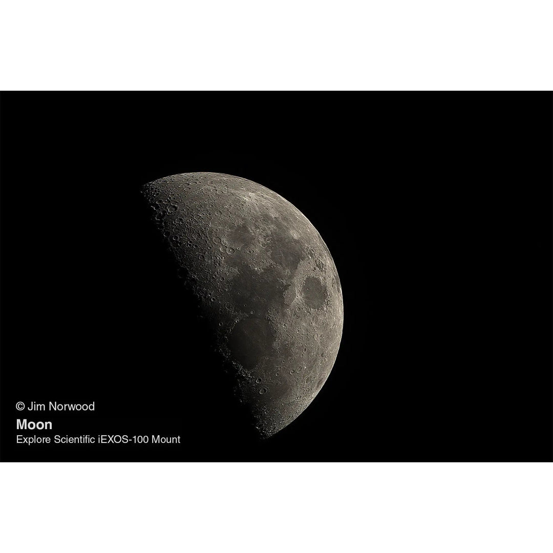 ED80 Essential Series Air-Spaced Triplet Refractor Telescope with 0.8x Focal Reducer and iEXOS-100-2 PMC-Eight Equatorial Tracker System by Explore Scientific