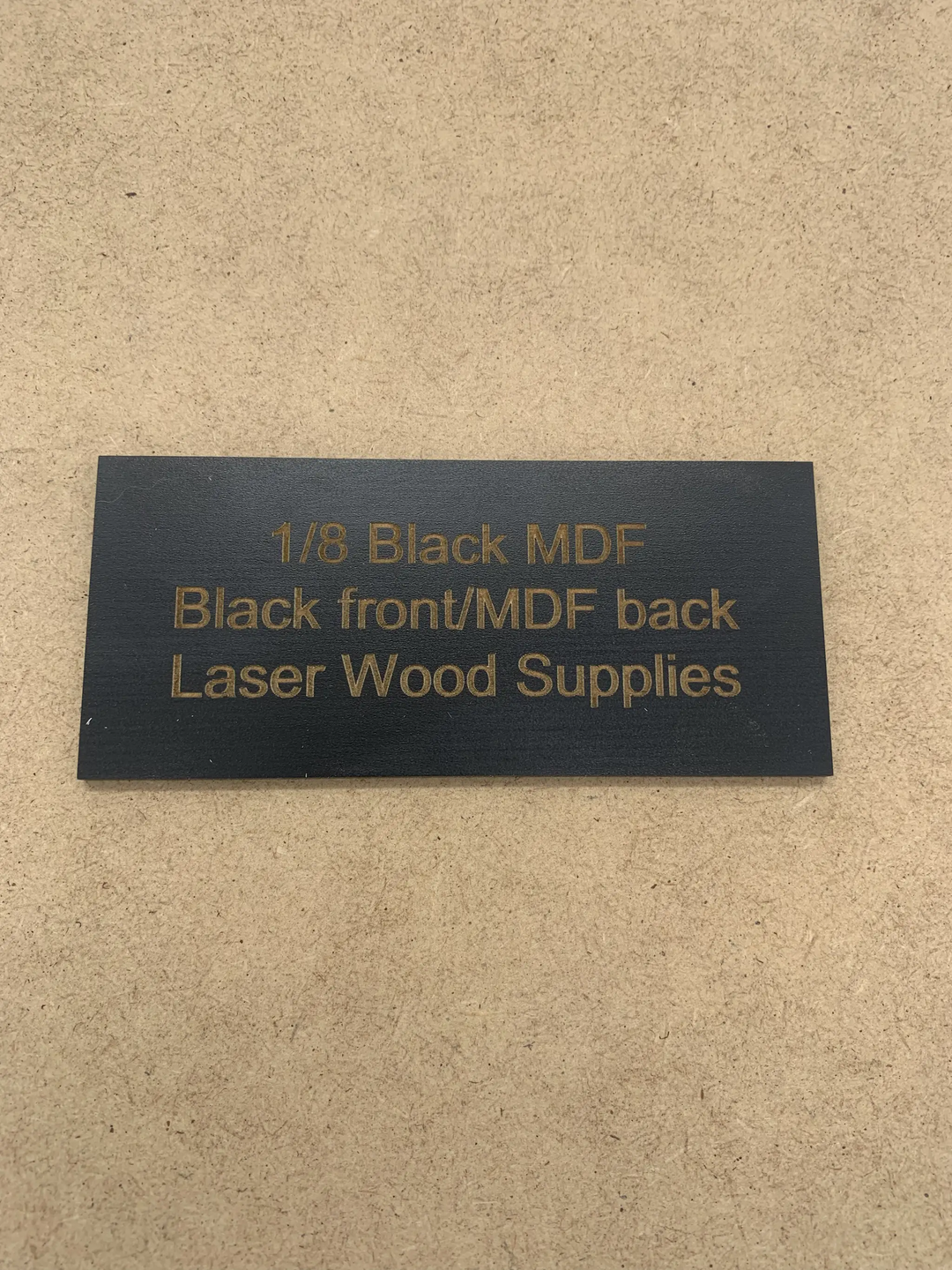 X-Large 1/8 Black MDF Sheets / Large Sheets / Perfect for Mira9/Thunder/OMTech by Laser Wood Supplies