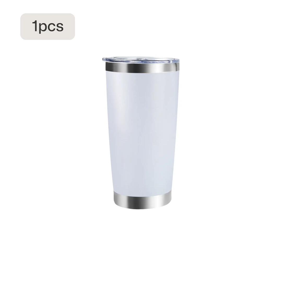 20oz Coated Stainless Steel Tumbler with Lid (1pcs / 2pcs) by LaserPecker