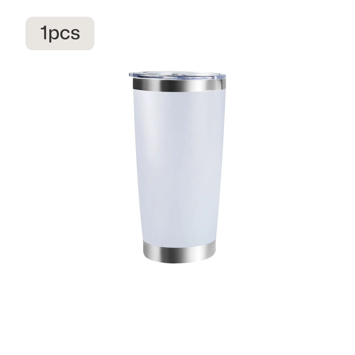 20oz Coated Stainless Steel Tumbler with Lid (1pcs / 2pcs) by LaserPecker