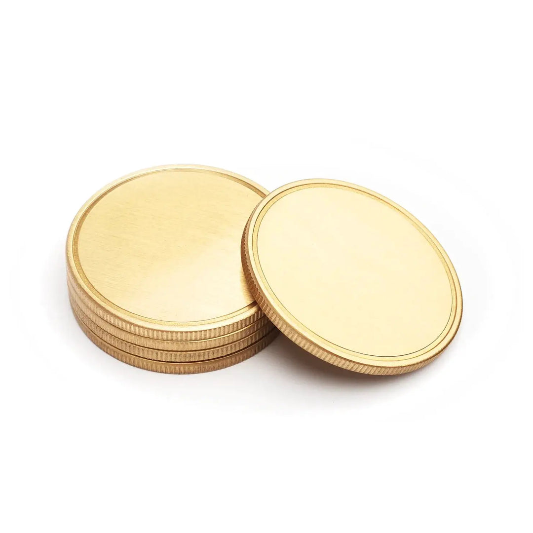 Blank Brass Coins(5pcs / 10pcs) by LaserPecker