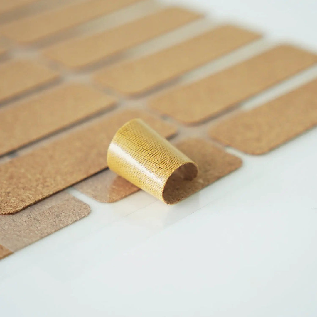Rectangular Corkwood Label Stickers (160pcs) by LaserPecker