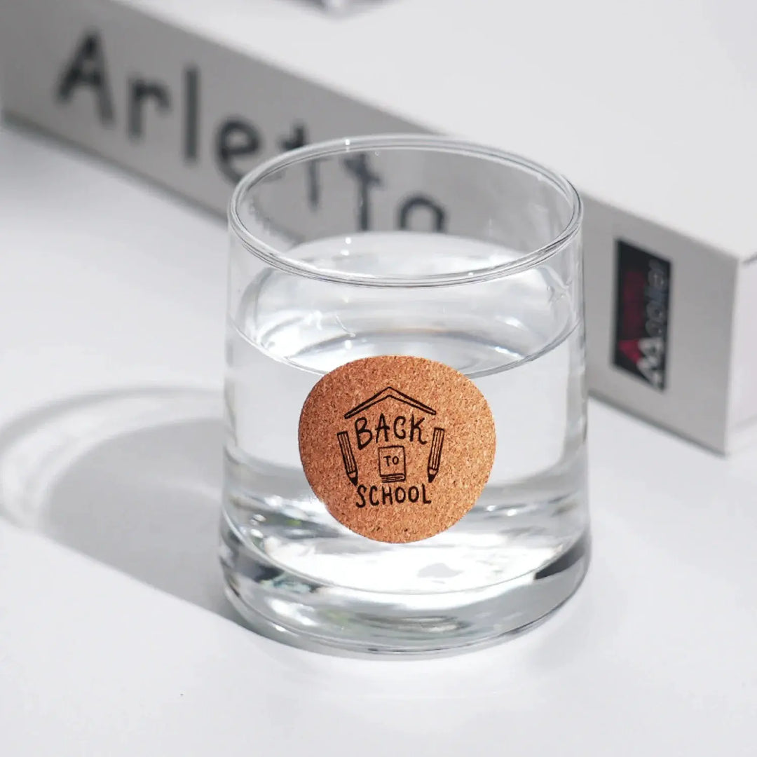 Round Corkwood Label Stickers (120 pcs) by LaserPecker