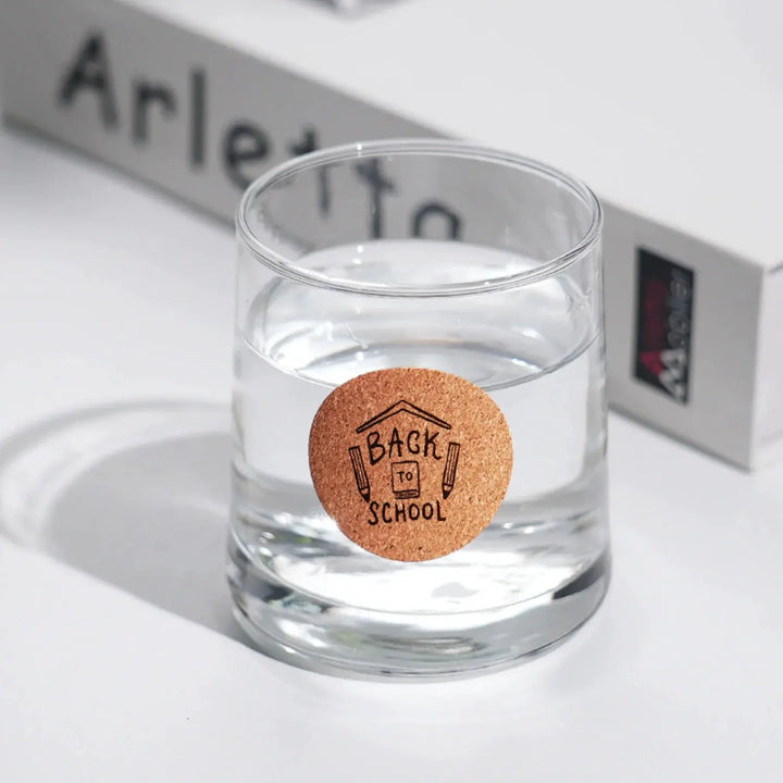 Round Corkwood Label Stickers (120 pcs) by LaserPecker