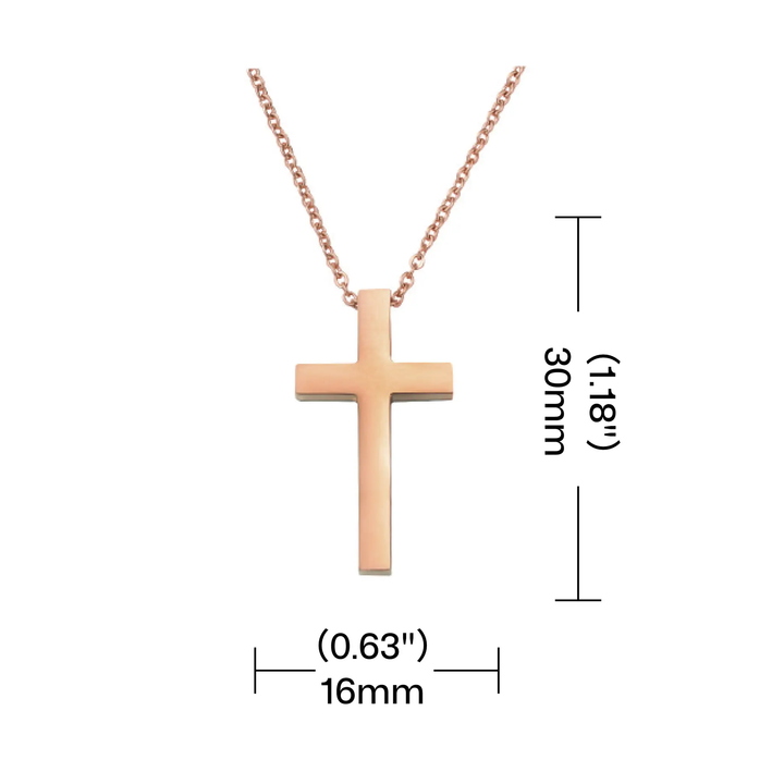 Stainless Steel Cross Pendant Necklace (8pcs) by LaserPecker