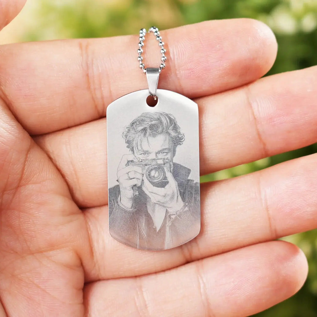 Stainless Steel Army Pendant Necklace / Dog Tag (8pcs) by LaserPecker