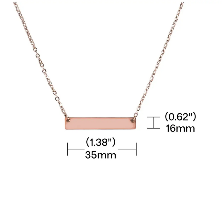 Stainless Steel Horizontal Bar Necklace (10pcs) by LaserPecker