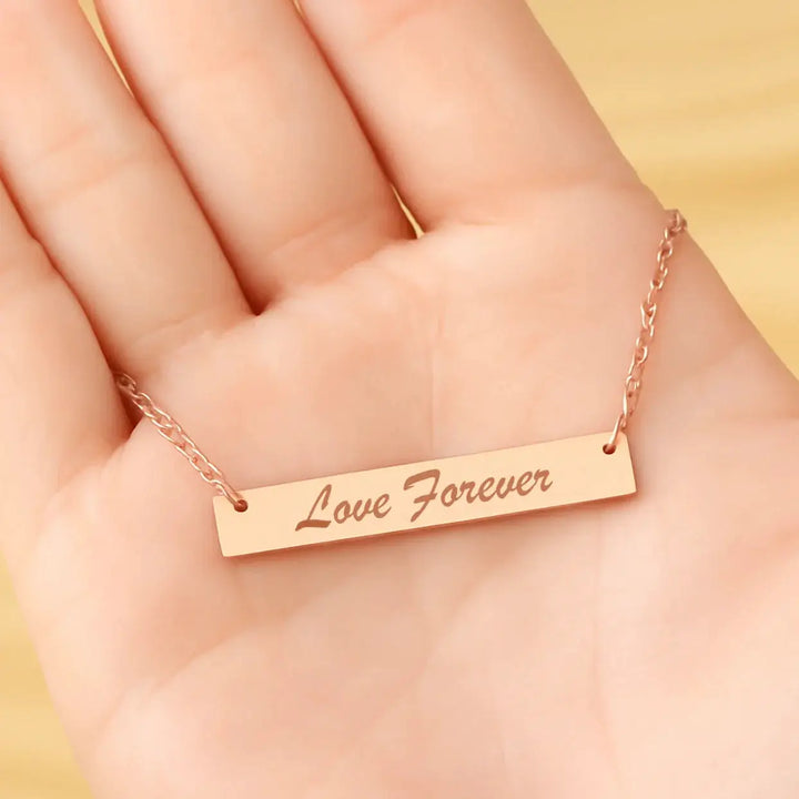 Stainless Steel Horizontal Bar Necklace (10pcs) by LaserPecker