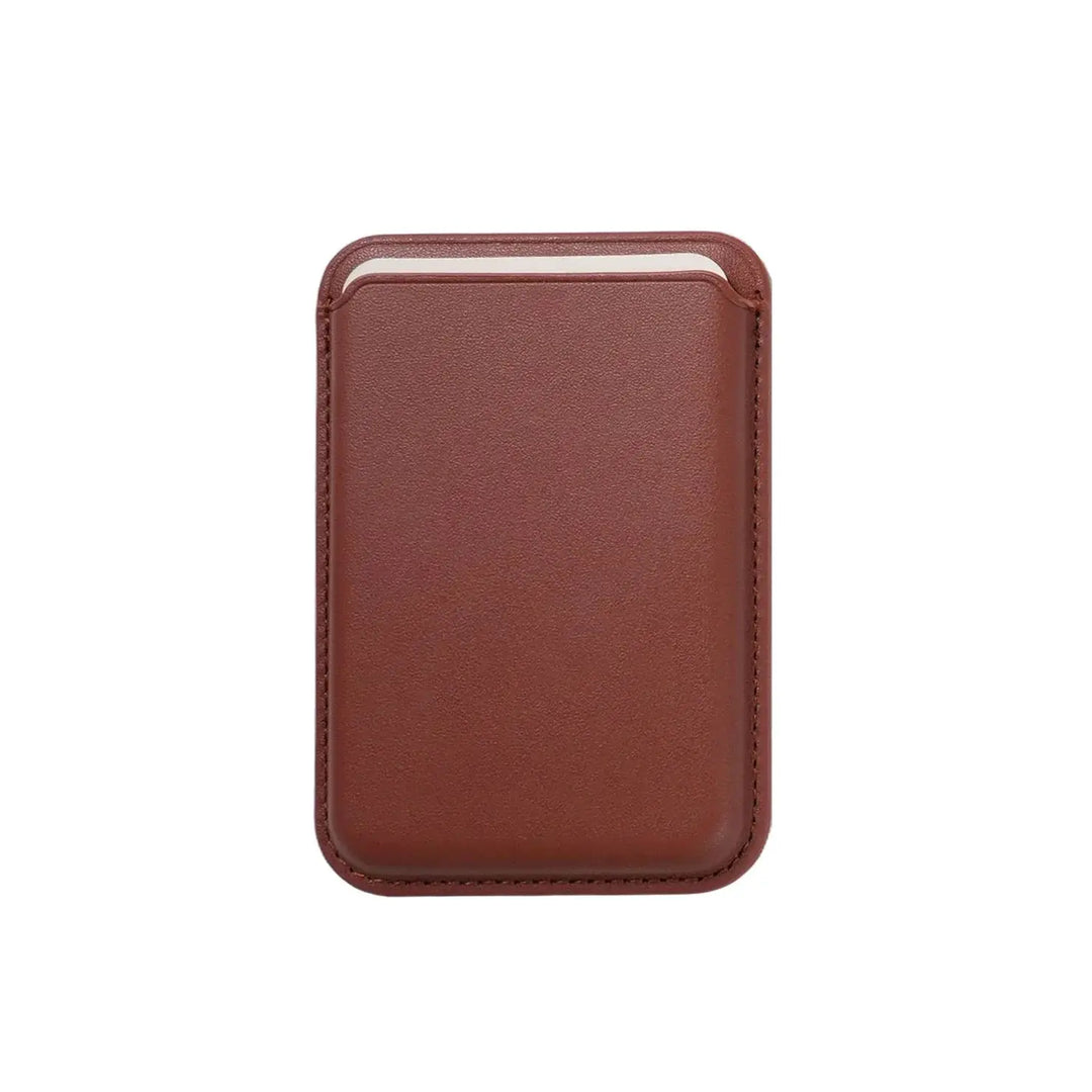 Magnetic Leather Card Holder for iPhone (2 pcs) by LaserPecker