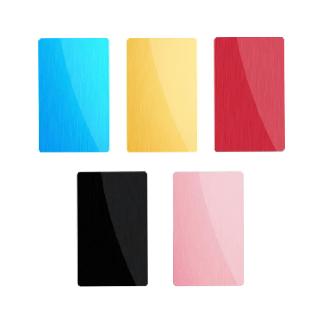 Multicolor Aluminum Metal Business Cards (100pcs) by LaserPecker