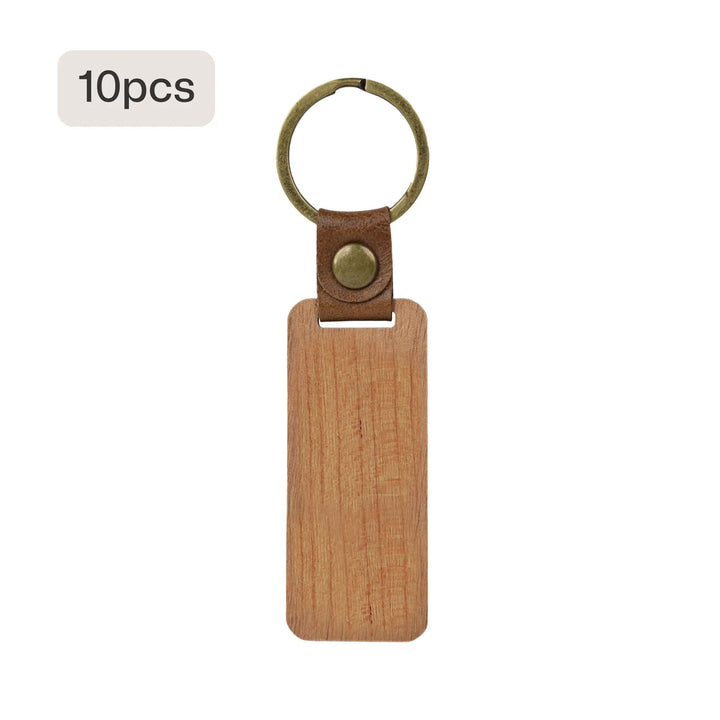 Blank Rectangular Walnut Keychain (10pcs / 20pcs) by LaserPecker