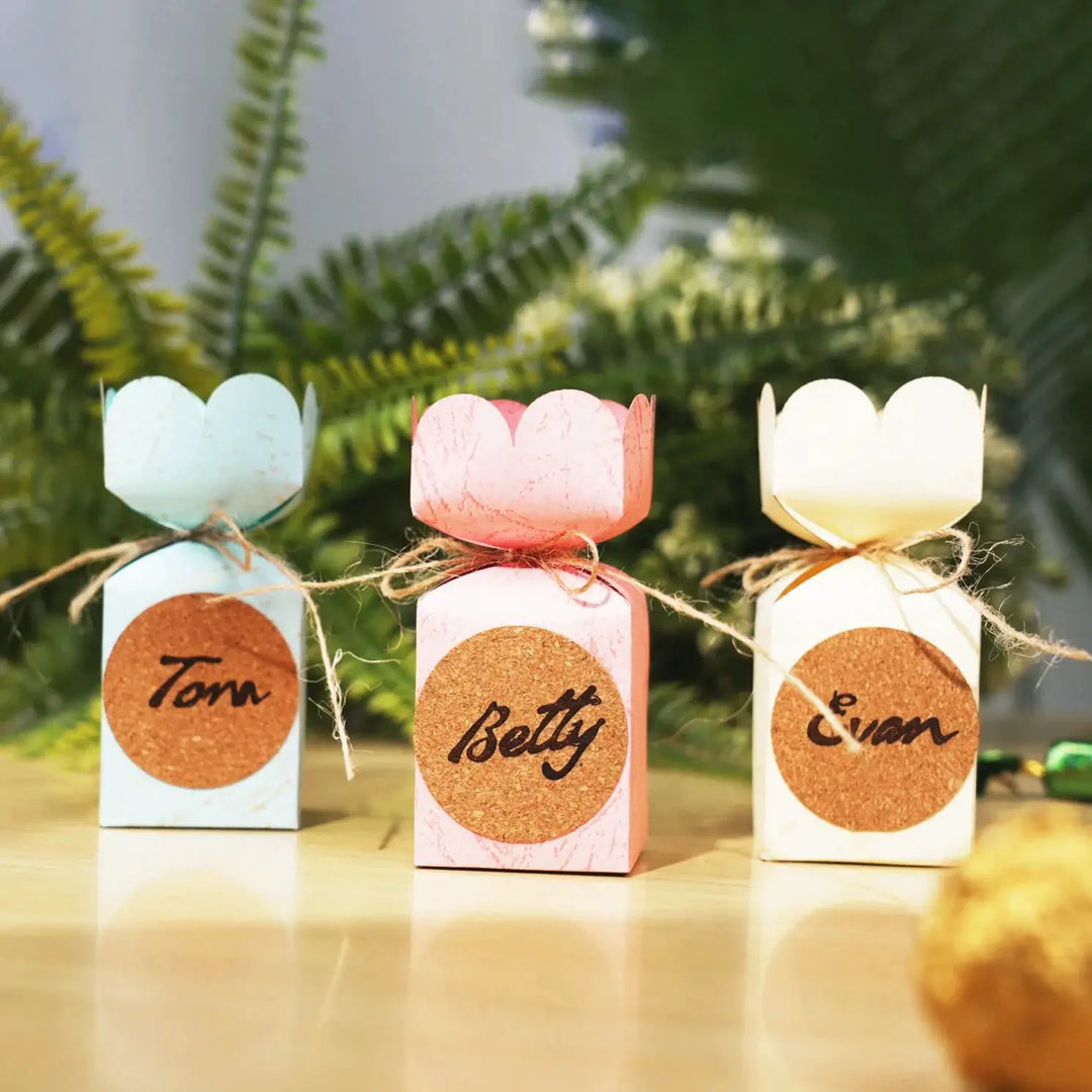 Round Corkwood Label Stickers (120 pcs) by LaserPecker