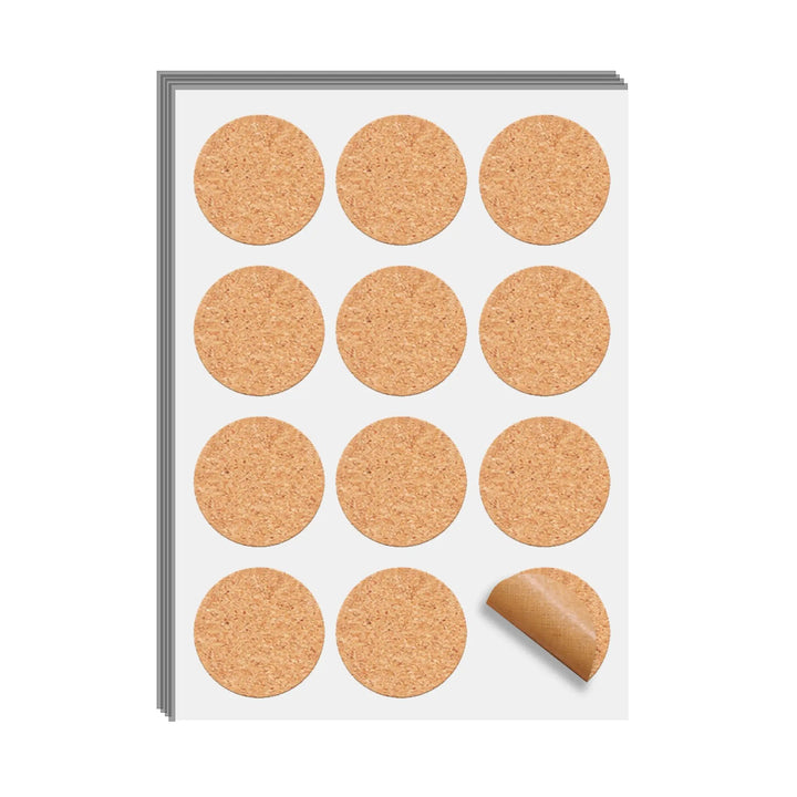 Round Corkwood Label Stickers (120 pcs) by LaserPecker