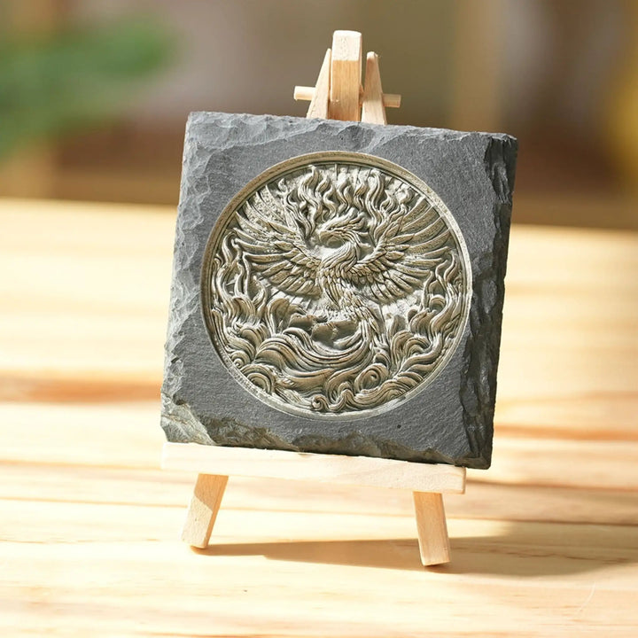 Stone Slate Coasters Square Black (6pcs / 24pcs) by LaserPecker