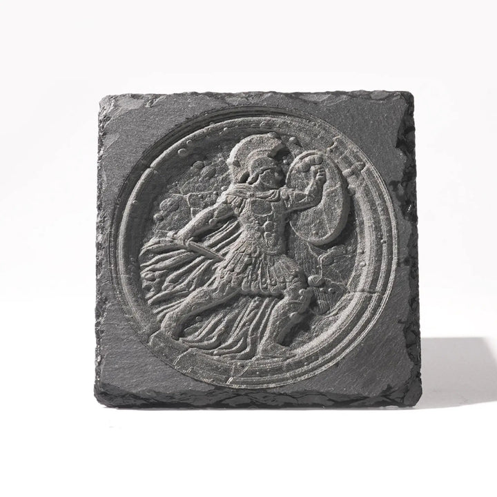 Stone Slate Coasters Square Black (6pcs / 24pcs) by LaserPecker