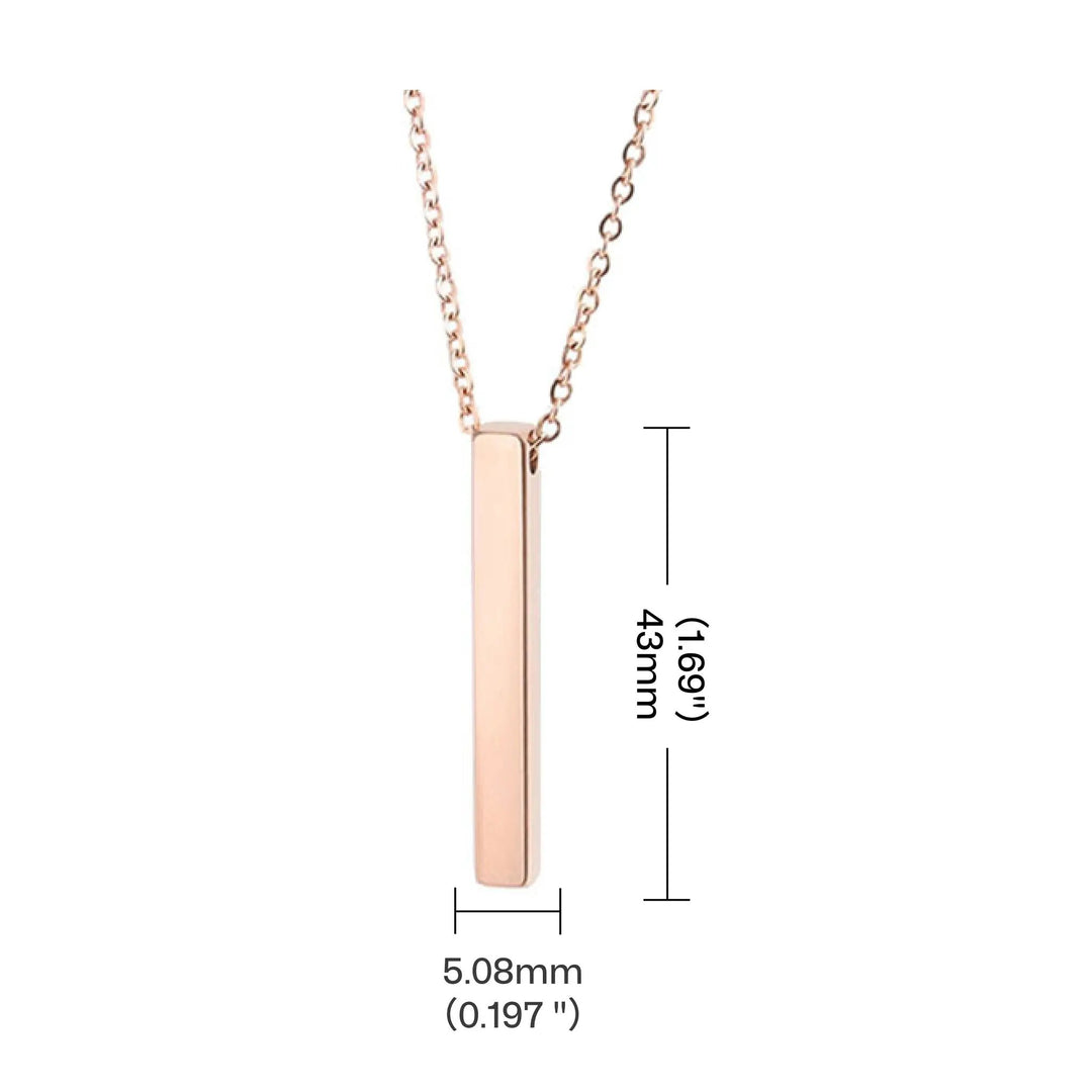 Stainless Steel Vertical Bar Necklace (10pcs) by LaserPecker