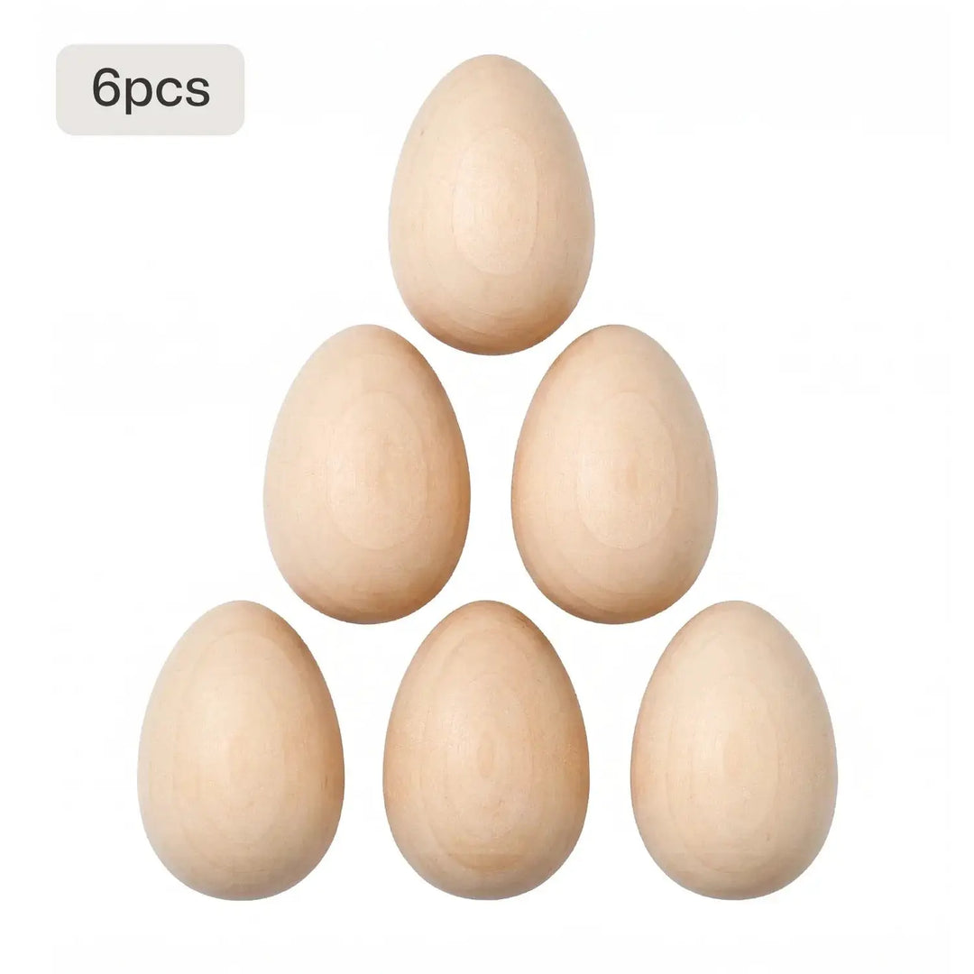 Wooden Easter Eggs (6pcs) by LaserPecker
