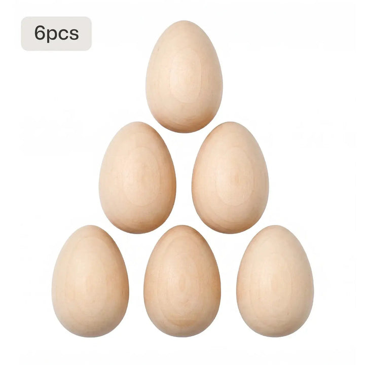 Wooden Easter Eggs (6pcs) by LaserPecker