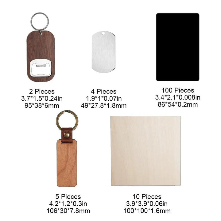 LaserPecker LP4 Material Package (121 pcs) by LaserPecker