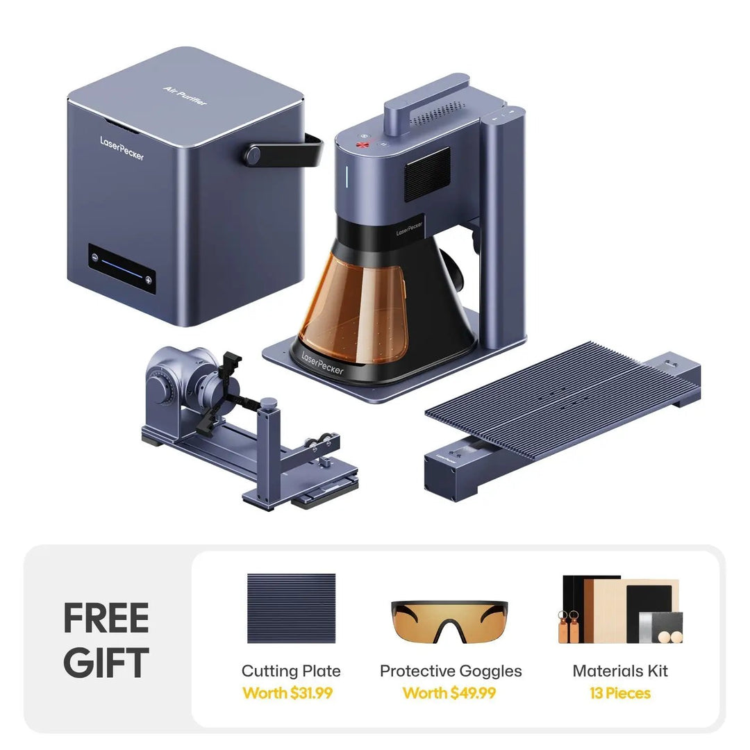 LaserPecker LP5 - The Smart 20W Fiber + Diode Laser Engraver by My Store