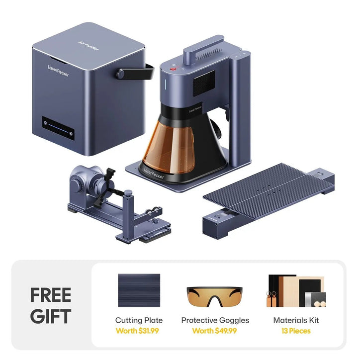 LaserPecker LP5 - The Smart 20W Fiber + Diode Laser Engraver by My Store